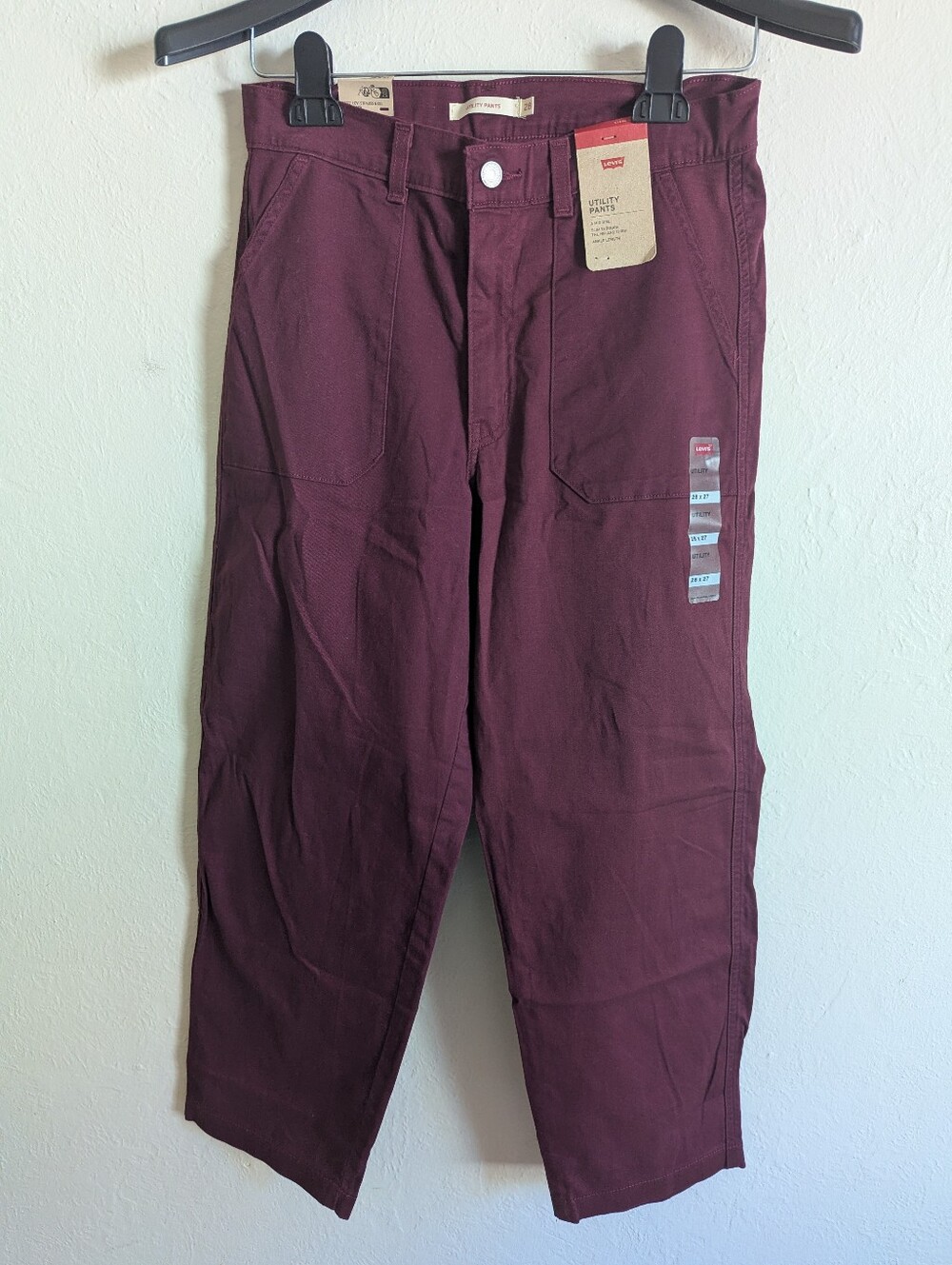 NWT Levi's Utility Pants Women's Size 28x27